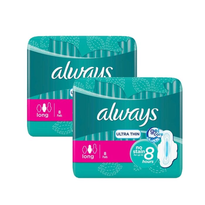 Always Ultra Thin Long Pads - 8 Pcs