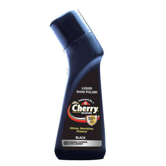 Cherry Liquid Black Shoe Polish - 75ml