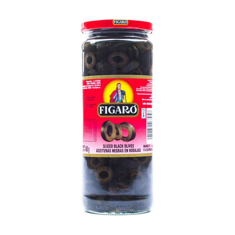 Figaro Sliced Black Olives - 450g