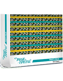 Rose Petal Party Pack Tissues - White