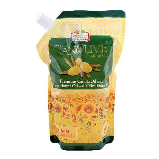 Canolive cooking oil Standy Pouch - 1 litre