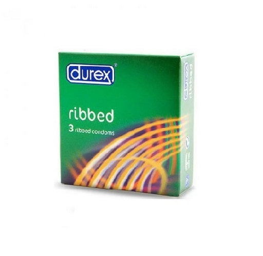 Durex Ribbed Condoms - 3pcs