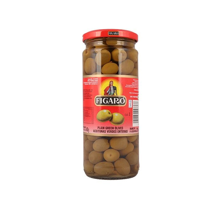 Figaro Plain Green Olives 450g