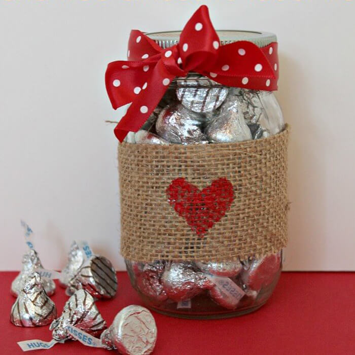 Kisses Chocolate Jar