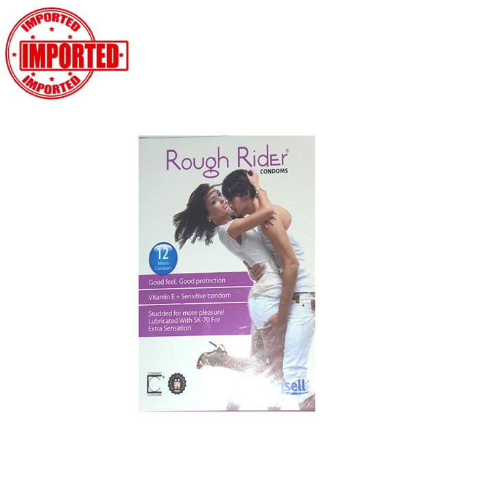 Rough Rider Condom Purple - 12 Pcs