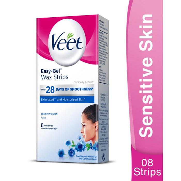 Veet Face wax strips sensitive skin