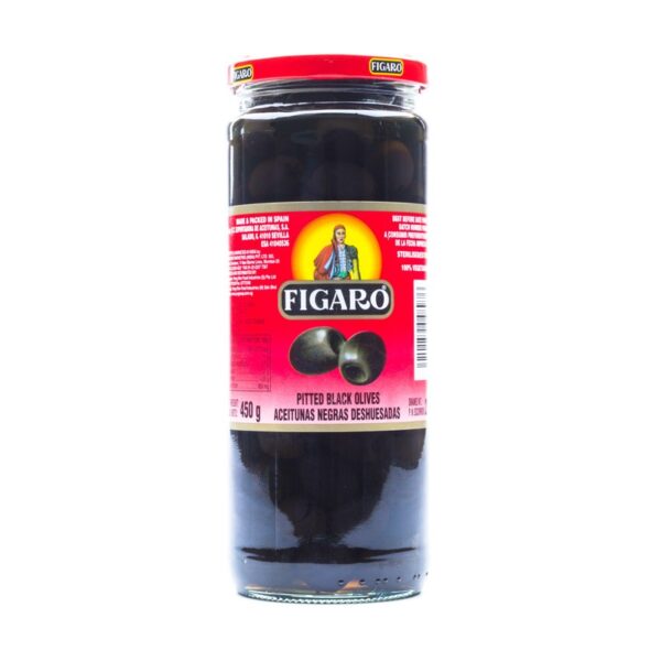 Figaro Pitted Black Olives - 450g