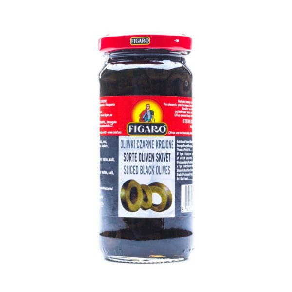 Figaro Sliced Black Olives - 340g
