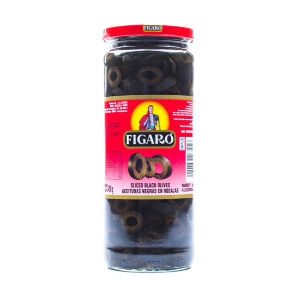 Figaro Sliced Black Olives - 450g