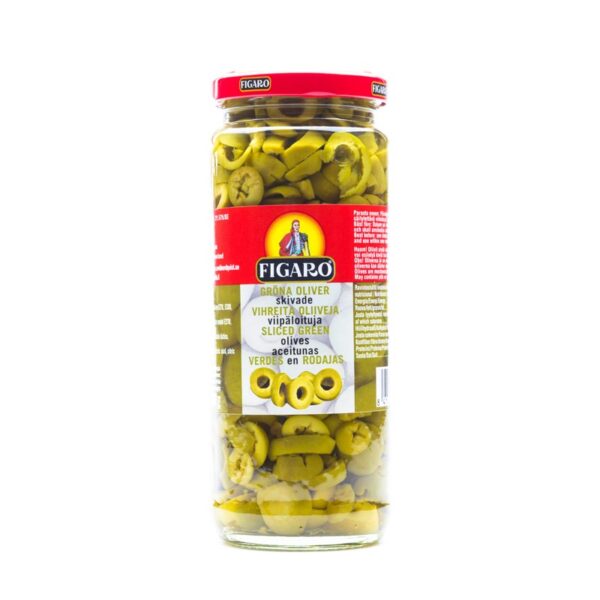 Figaro Sliced Green Olives - 340g