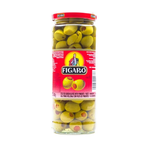 Figaro Green Stuffed Olives - 450g