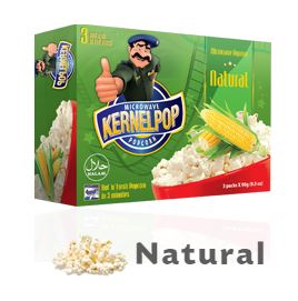 Kernel Pop Natural Popcorn 300g