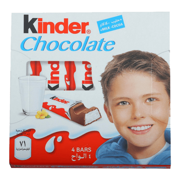 Kinder Chocolate 4 Bars - 50g