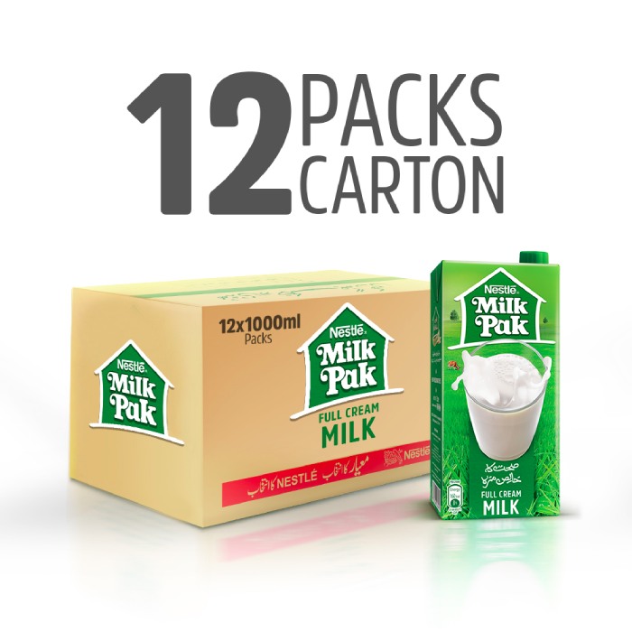 Nestle Milkpak Carton of 12 – 1000ml