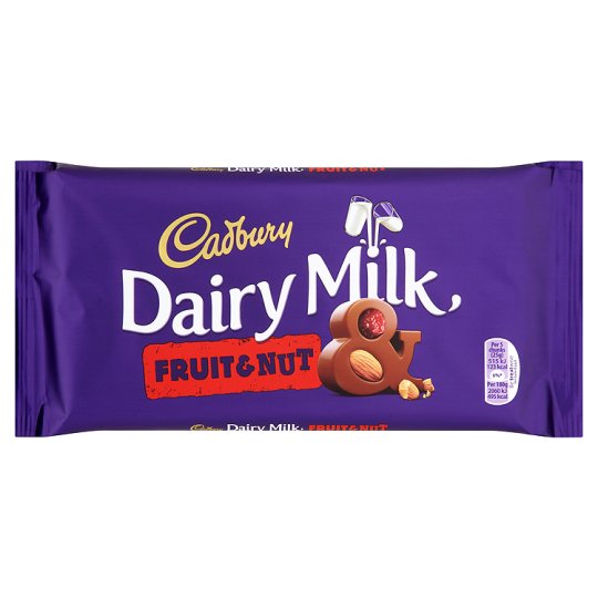Cadbury Dairy Milk Fruit & Nut – 100g