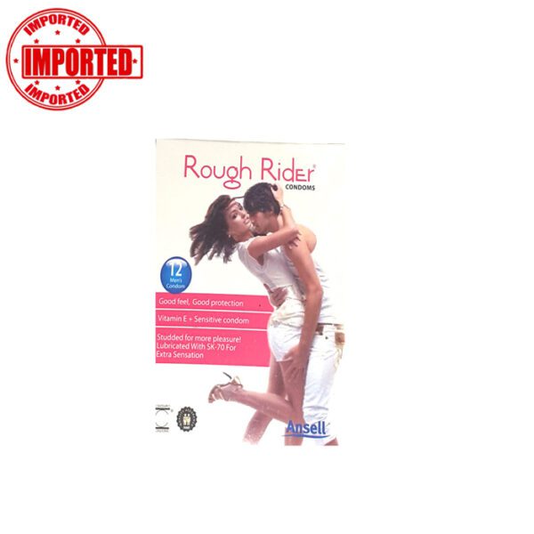 Rough Rider Condom Pink - 12 Pcs