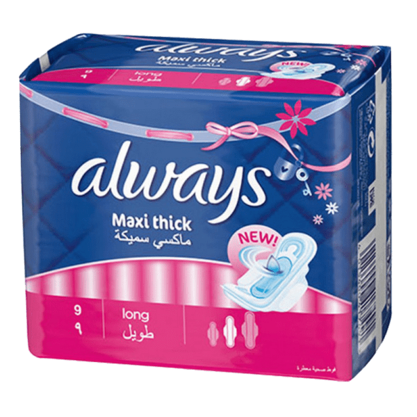 Always Maxi Thick Long 9 Pads