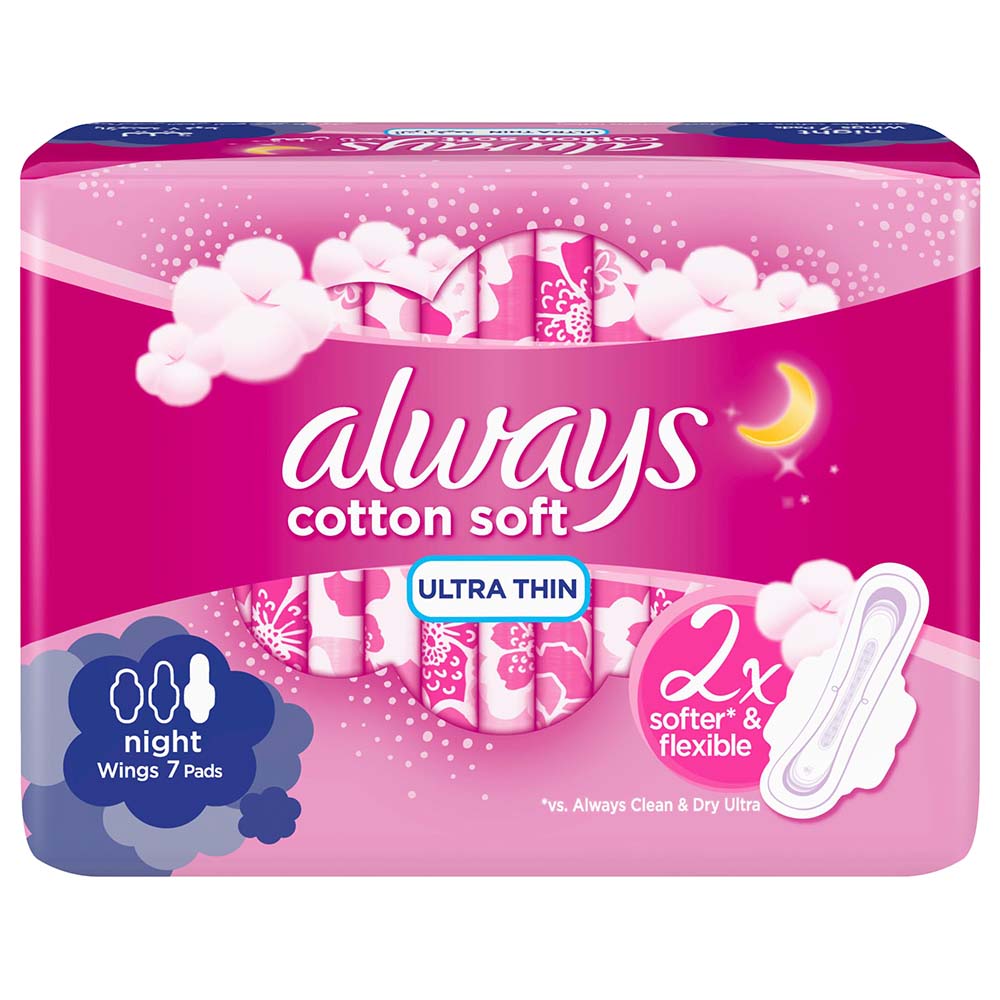 Always Cotton Soft Pad Long 7 Pads