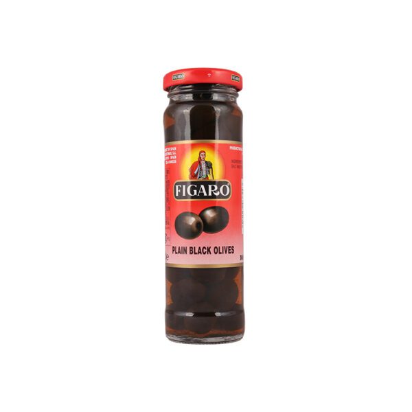 Figaro Black Olives Plain - 142g